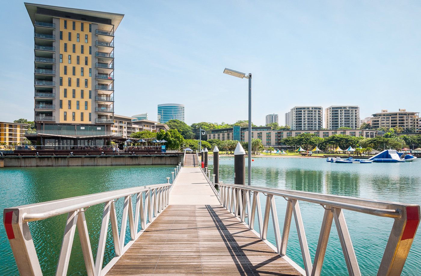 Beautiful path on the water